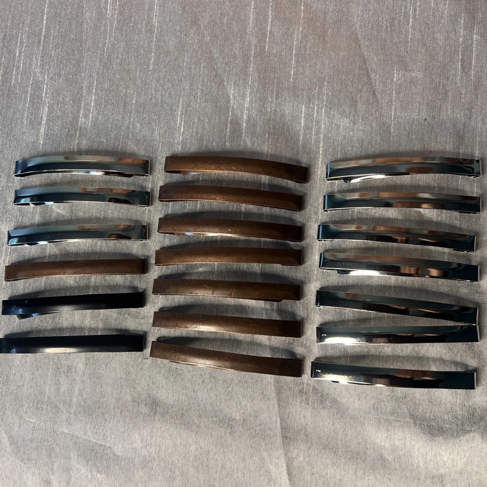Vintage 1990 Lot Of 20 - Goody 3" Metal Domed Hair Barrettes #3507